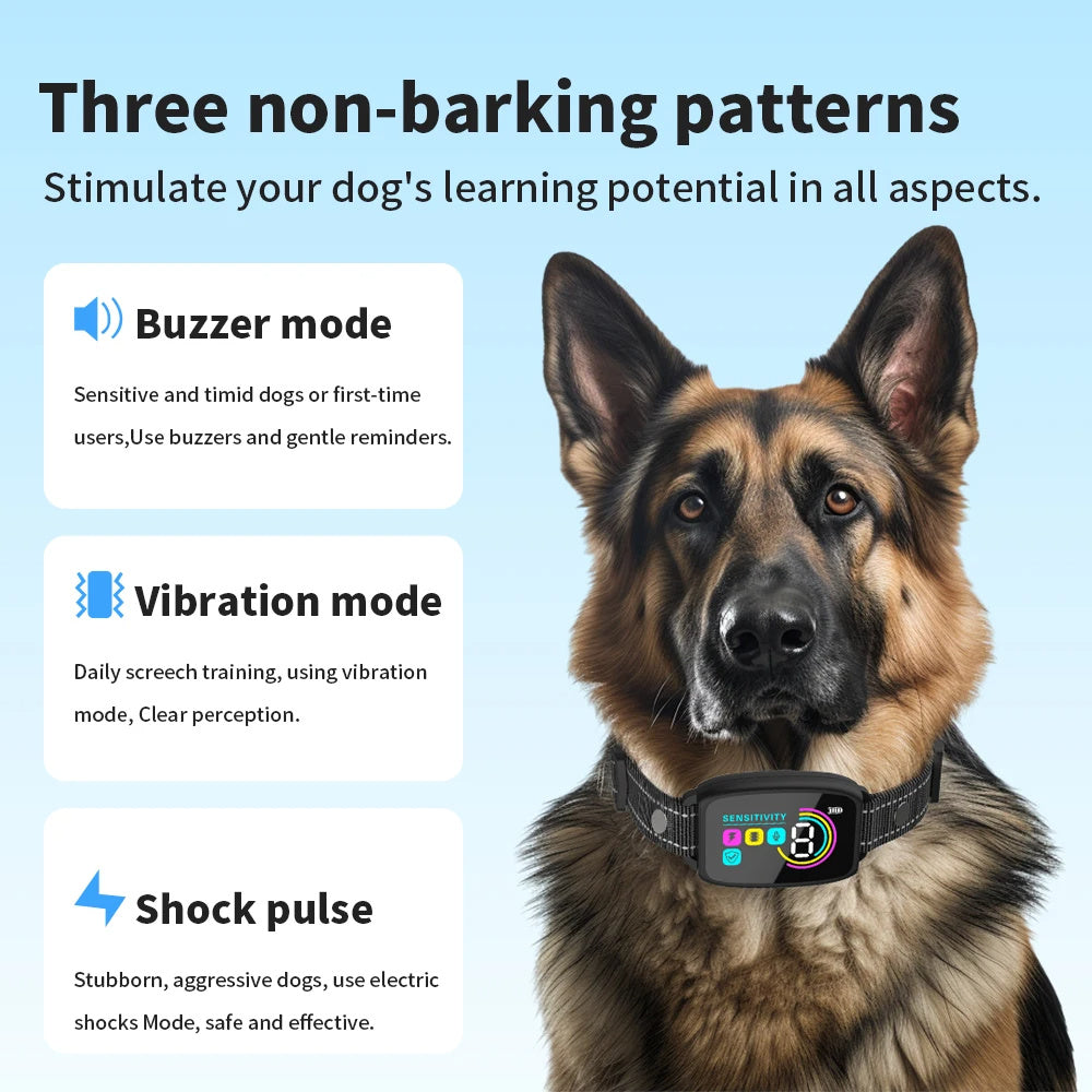 SmartBark Stopper: Rechargeable HD Anti-Bark Collar